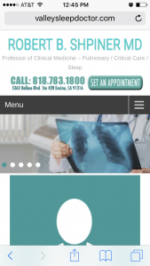 medical web design for mobile